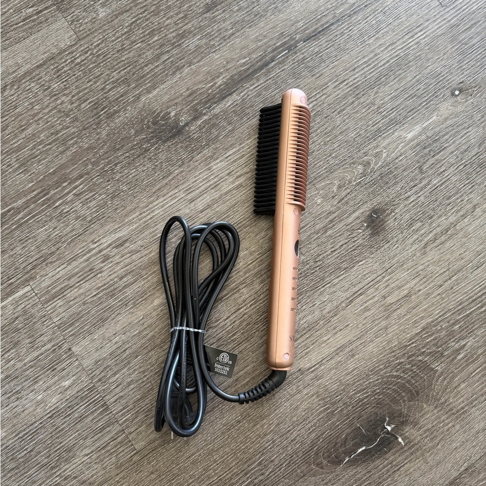 Rose Gold Hair Straightening Comb